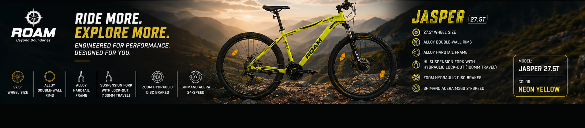 ROAM Jasper 27.5T bicycle banner